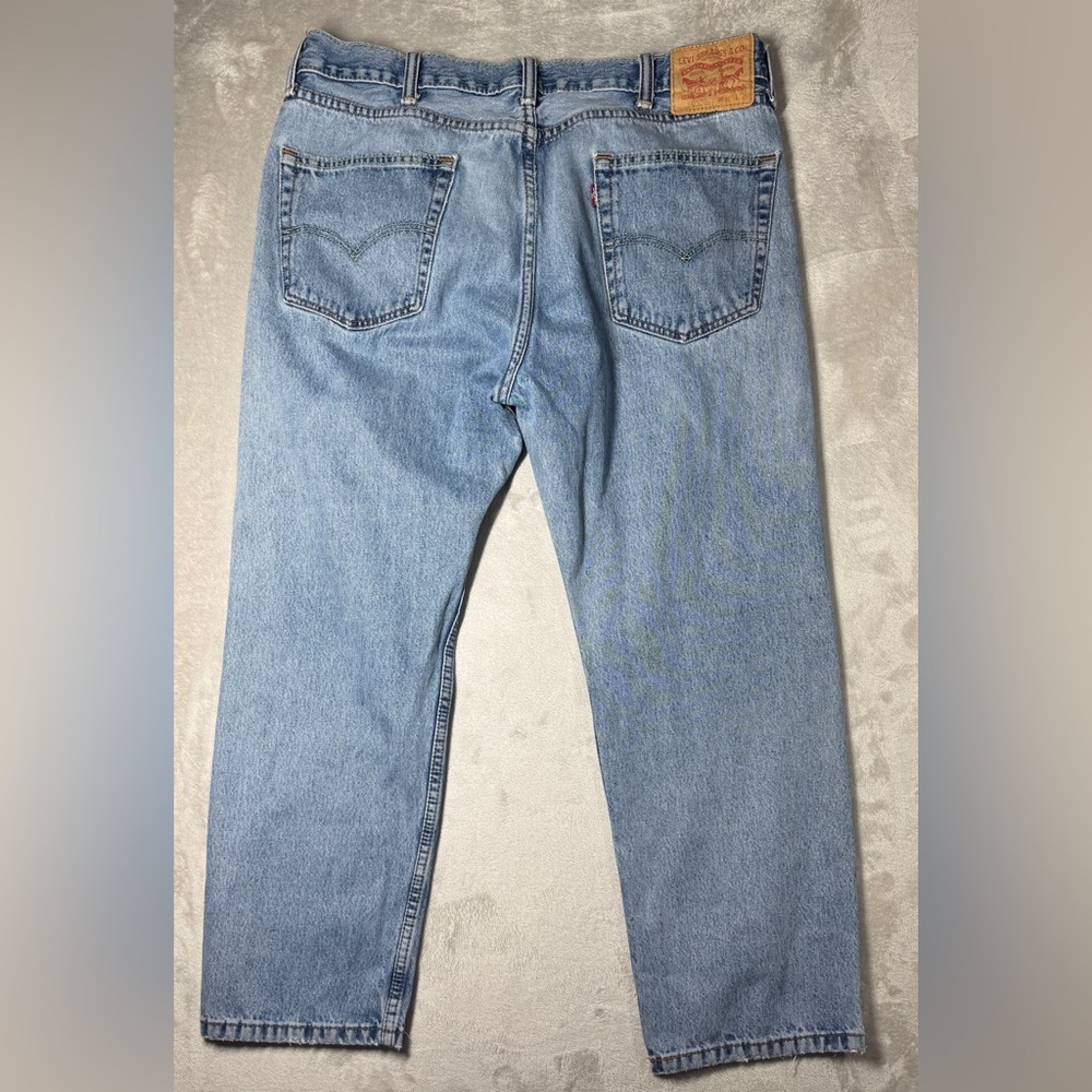 Levi’s Men’s 505 Regular Fit Zip Fly Denim 100% Cotton Blue Jeans Size 40x30